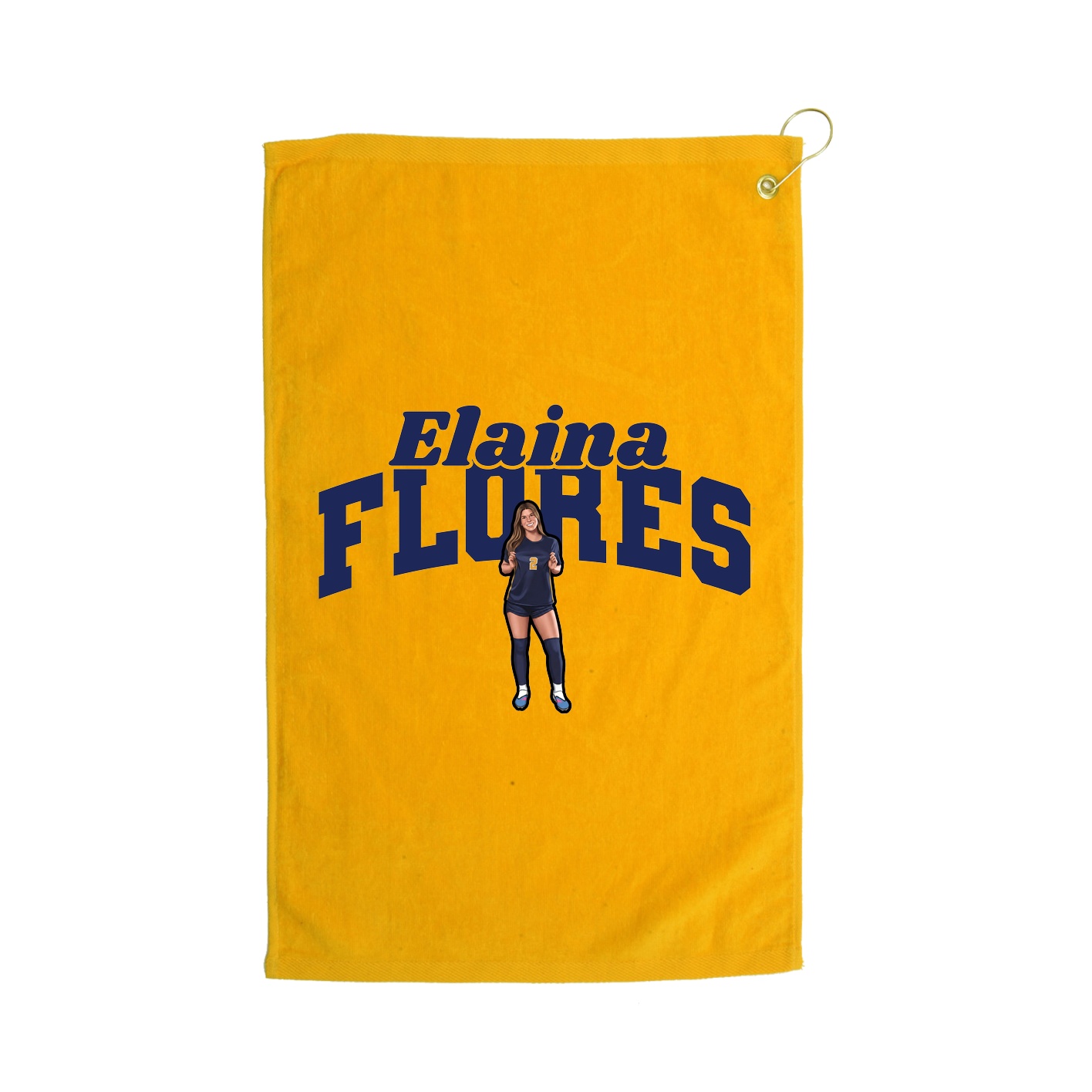 Golf Towel — Signature Arch in Gold