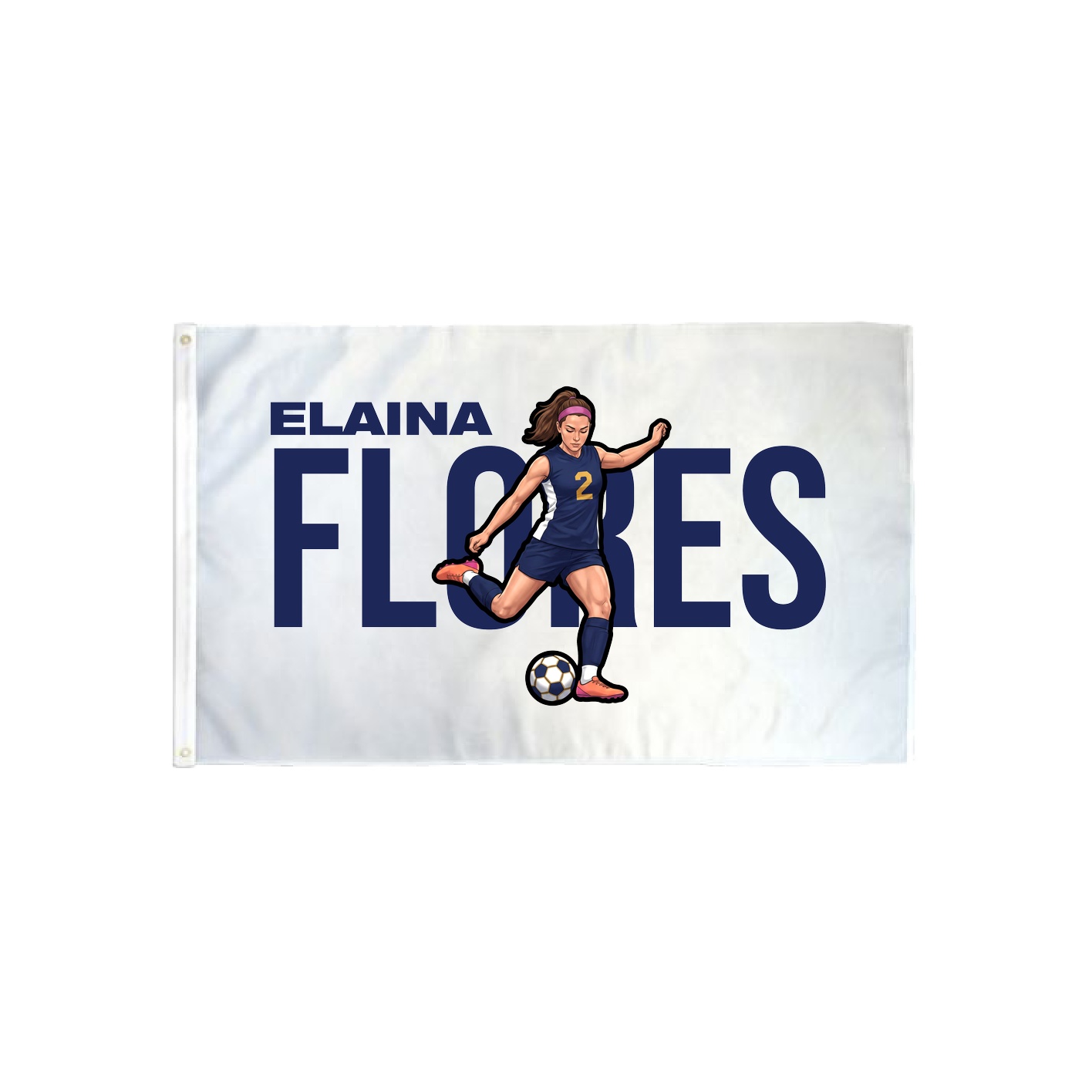 3x5 Flag — Player Name in Classic