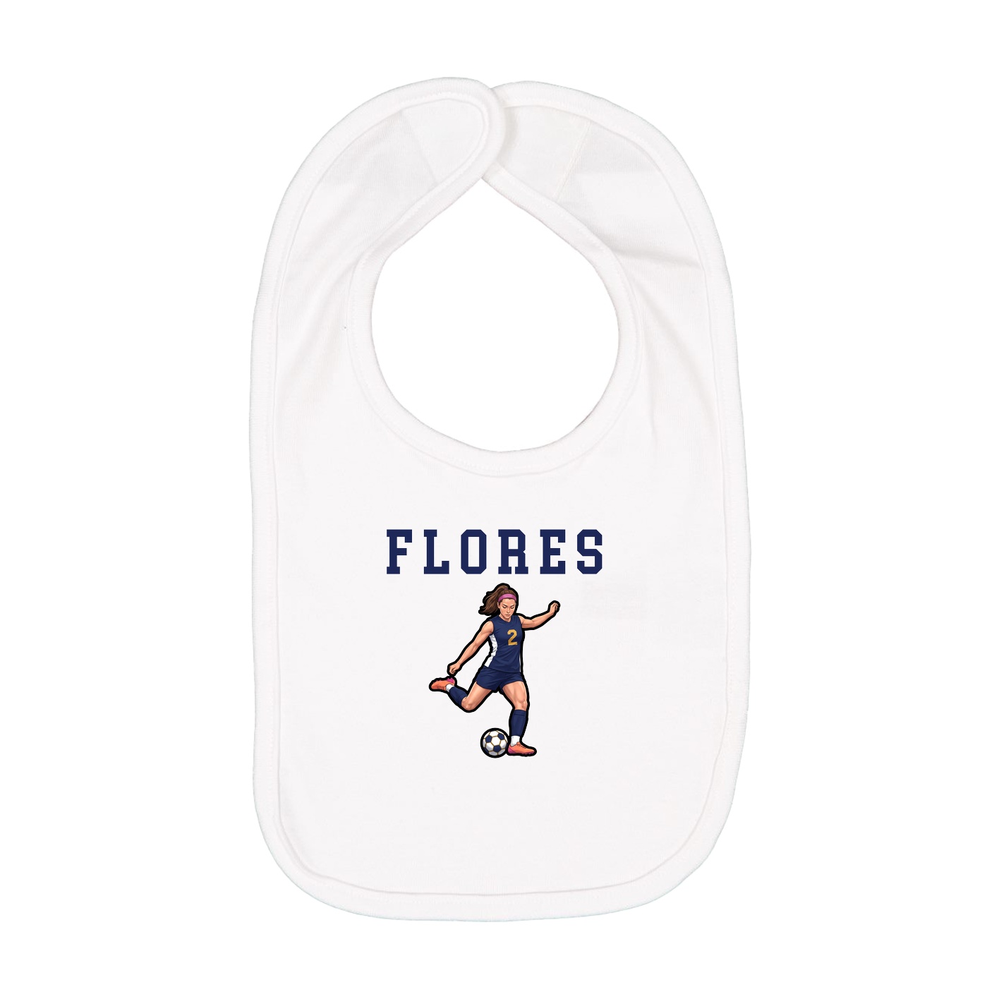 Infant Bib — Shirsey in White