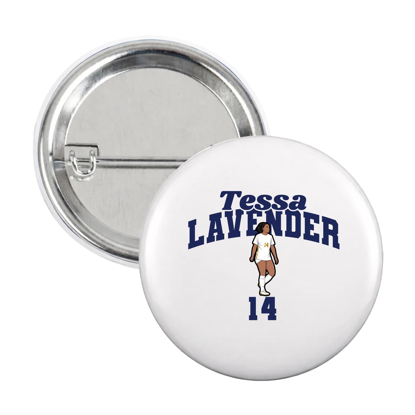 Game Day Button — Signature Arch in White