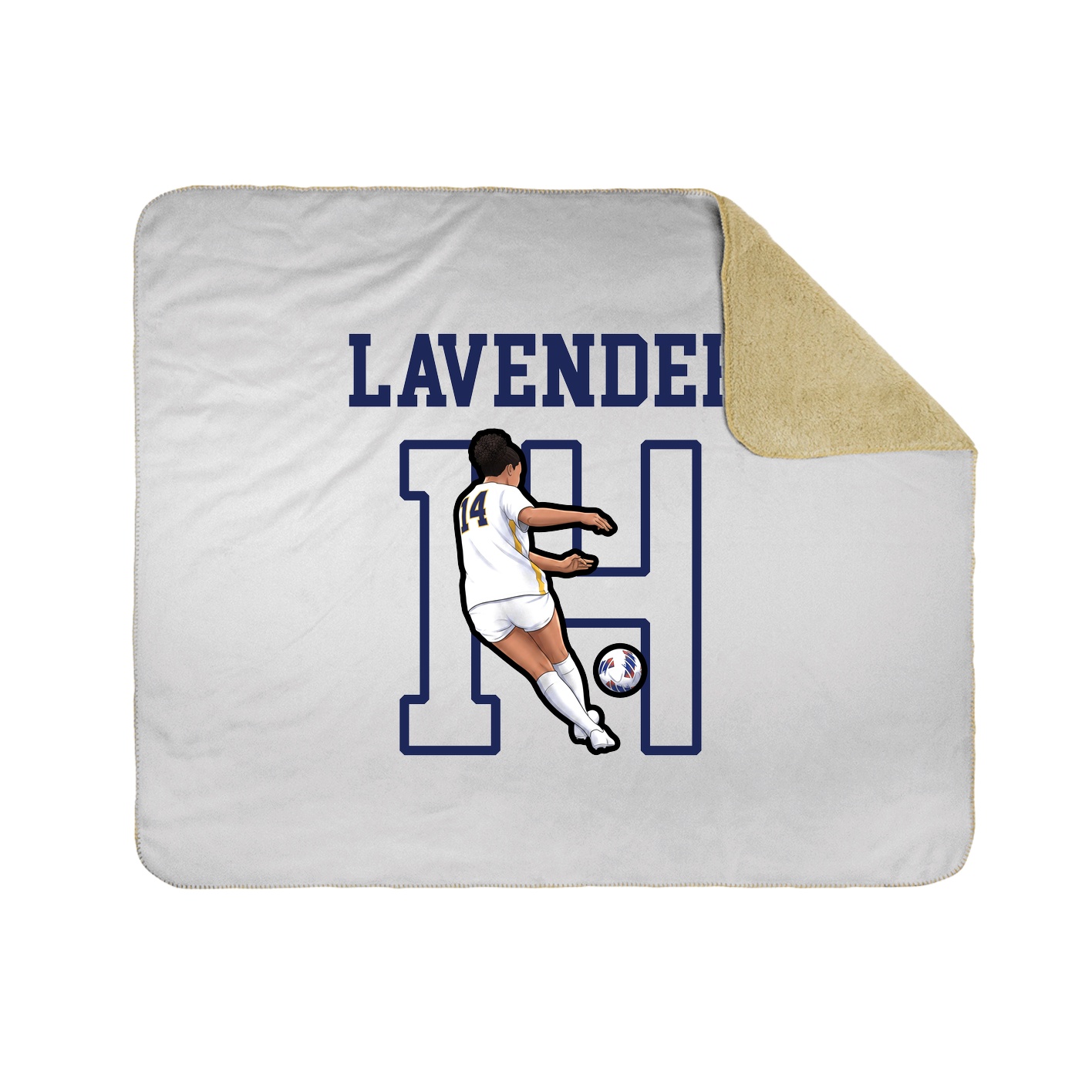 Throw Blanket — Shirsey in White
