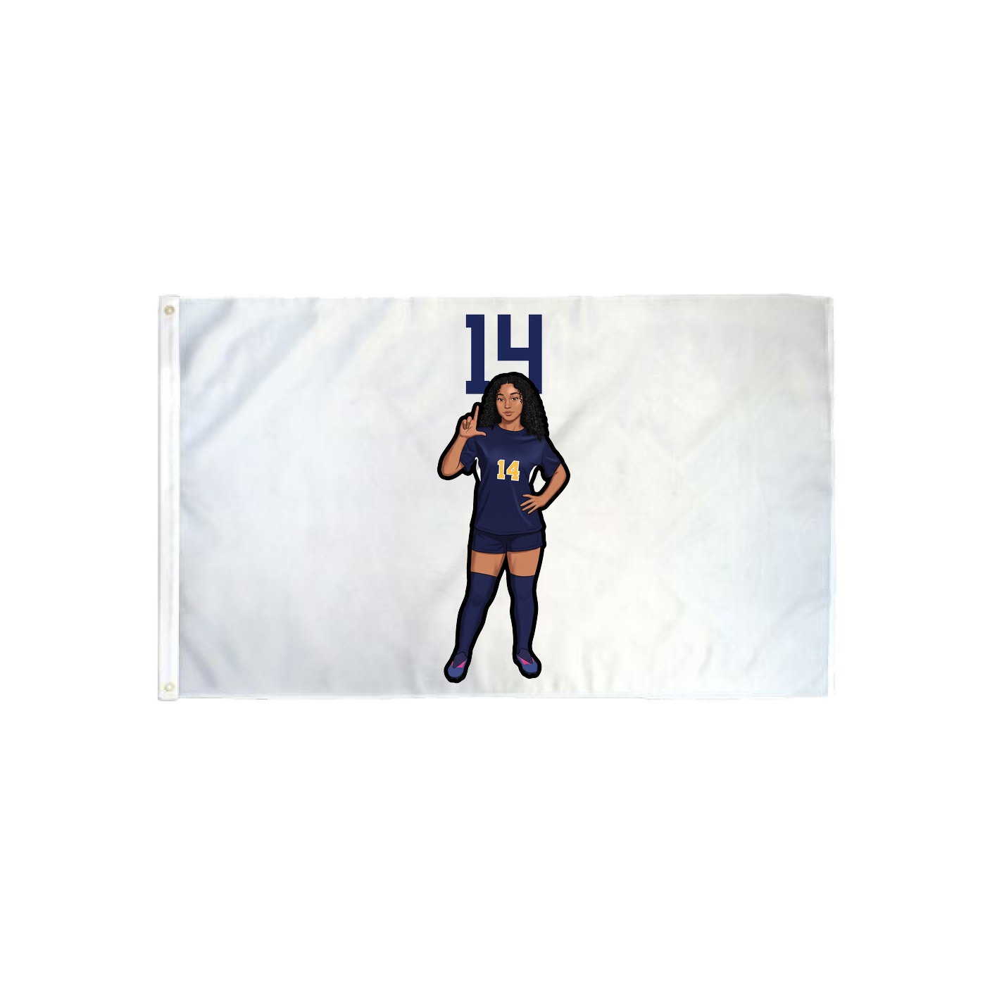 3x5 Flag — Number Top in Classic