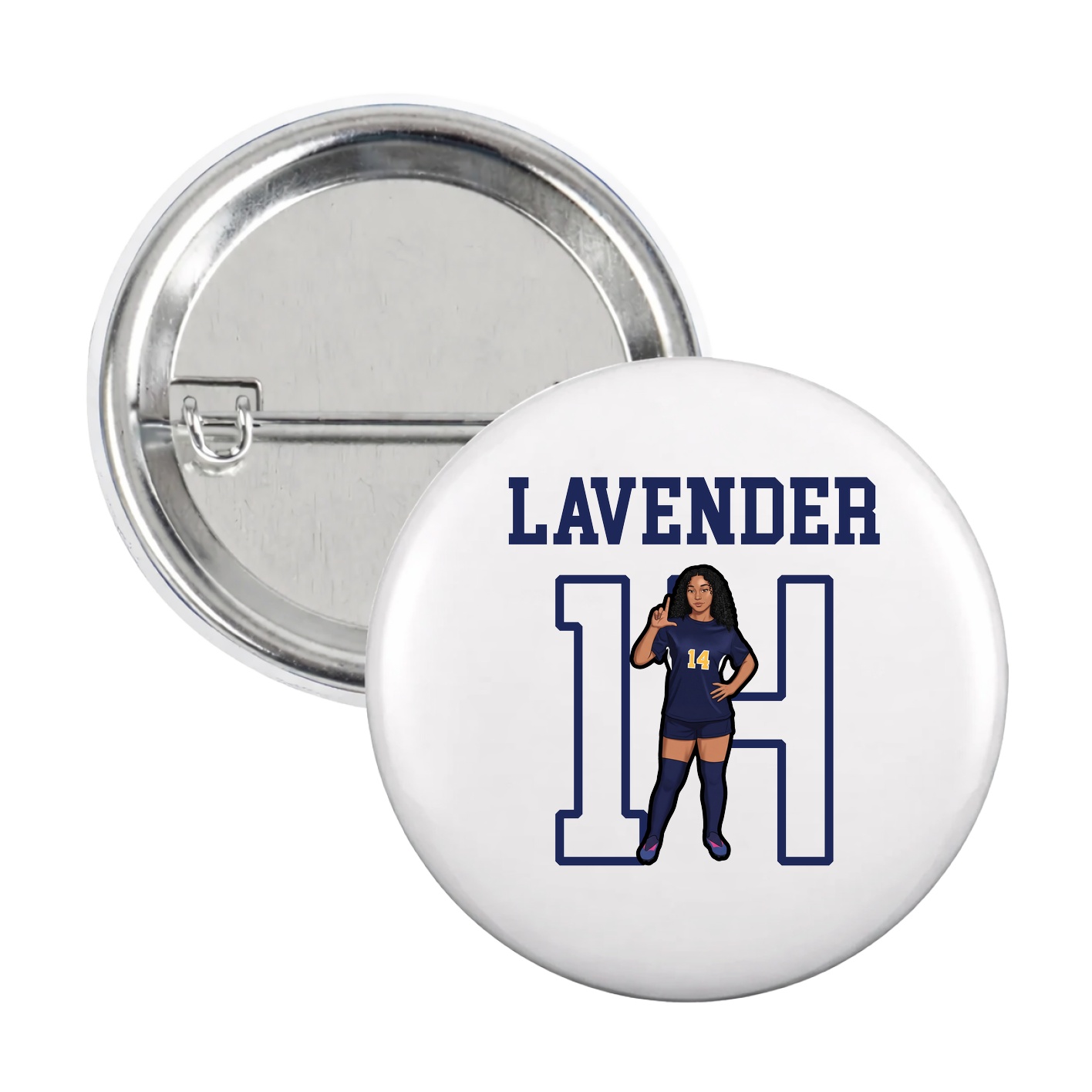 Game Day Button — Shirsey in White