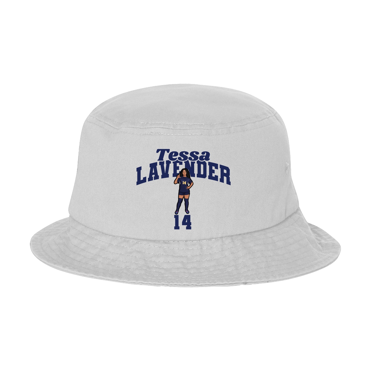 Bucket Cap — Signature Arch in White