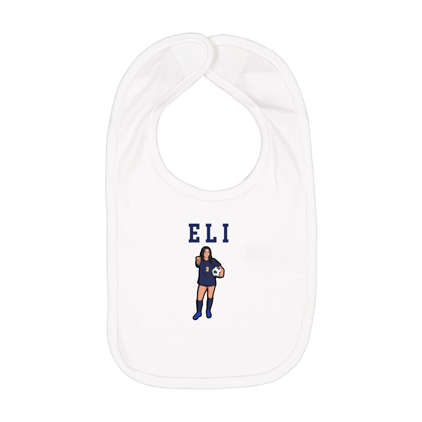 Infant Bib — Shirsey in White