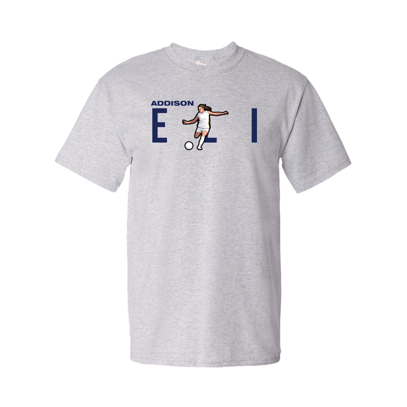 Youth Tee — Player Name in Grey