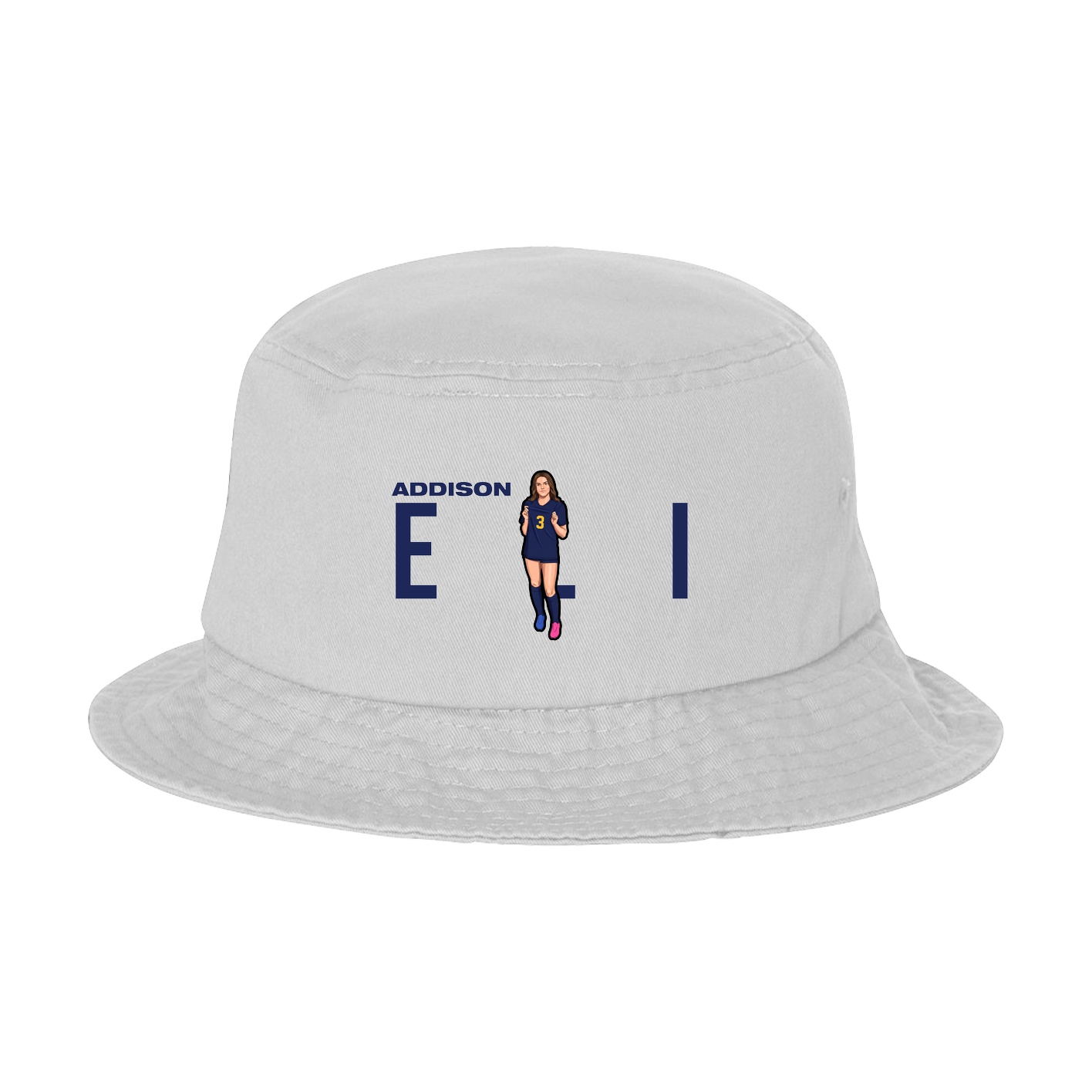 Bucket Cap — Player Name in White
