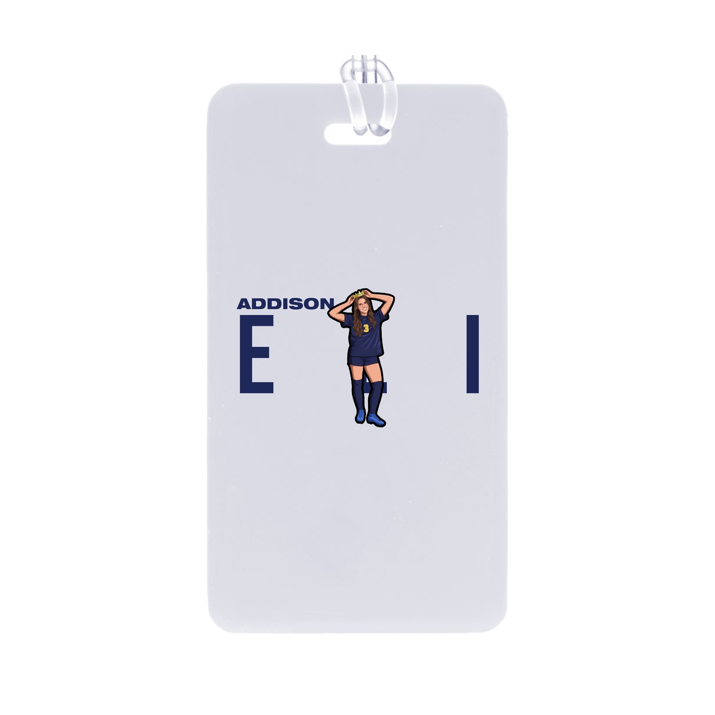 Bag Tag — Player Name in Classic