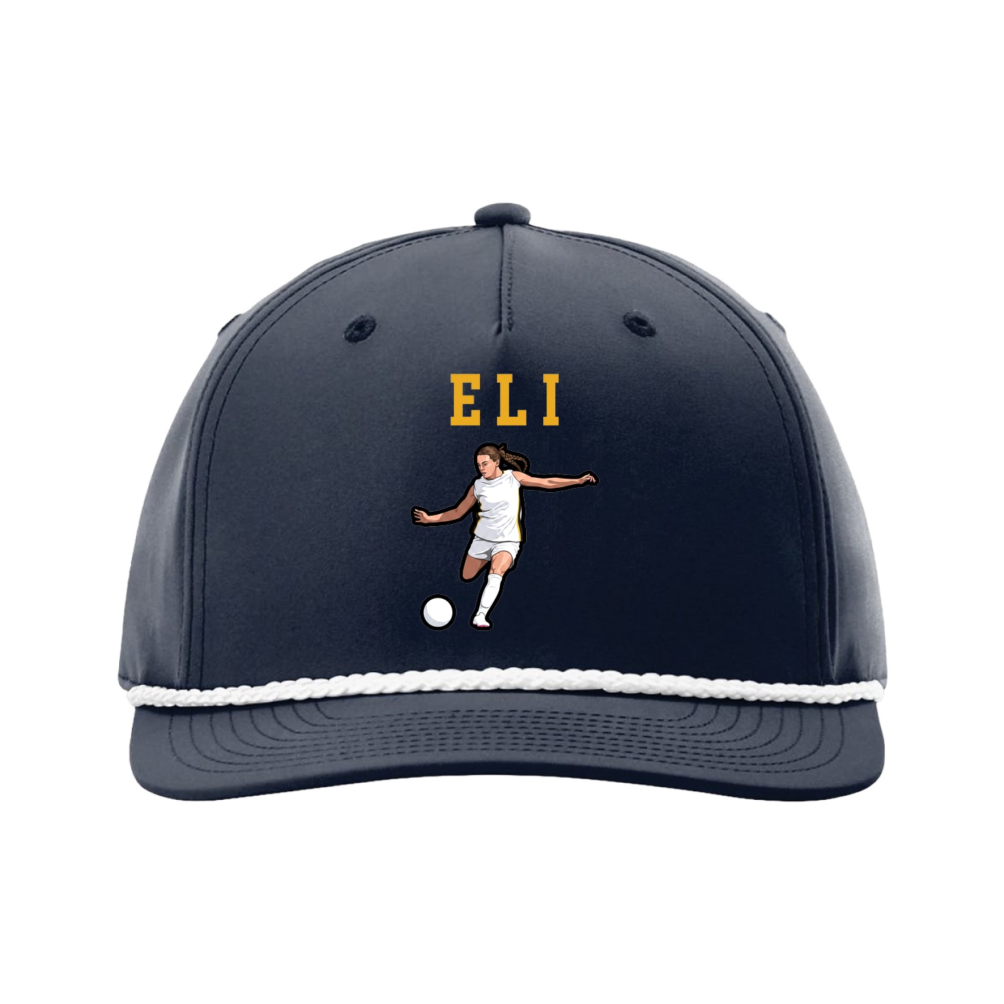Five-Panel Classic Rope Cap — Shirsey in Navy