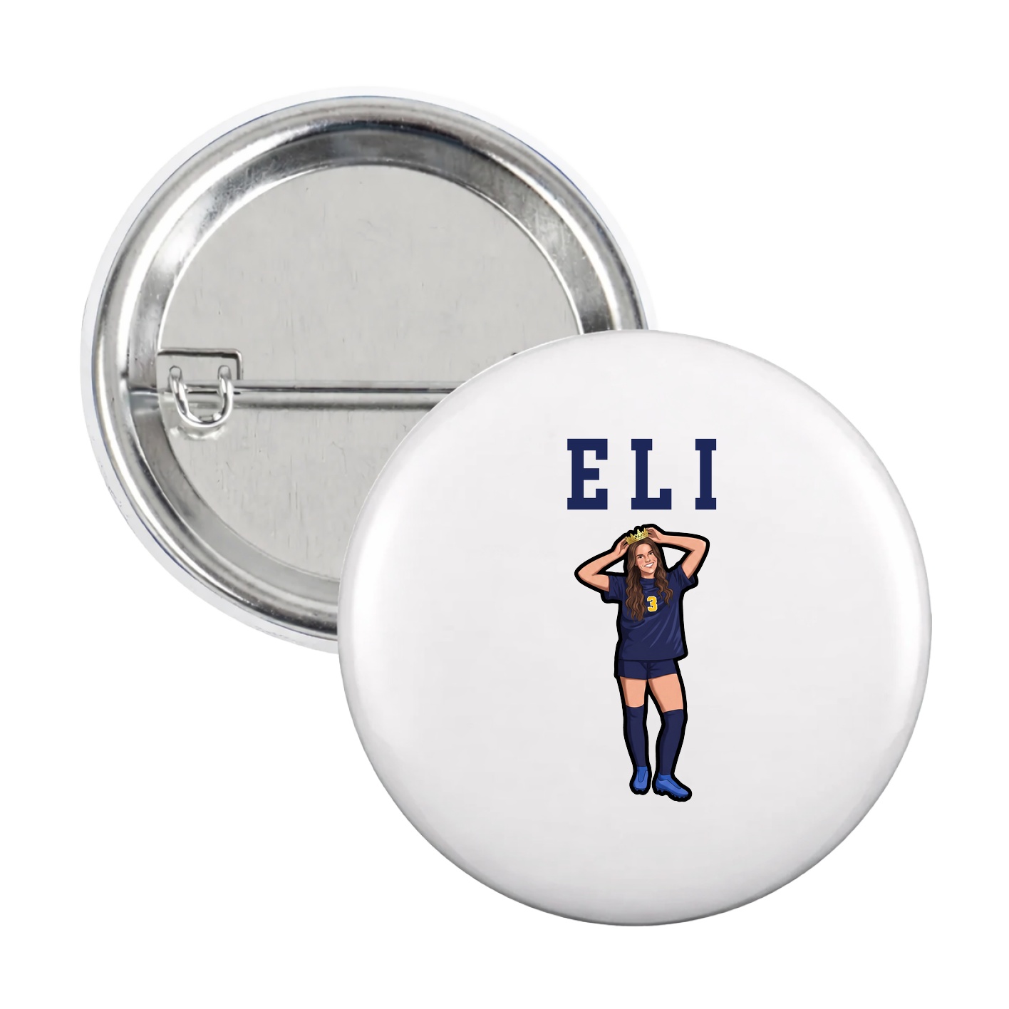 Game Day Button — Shirsey in White