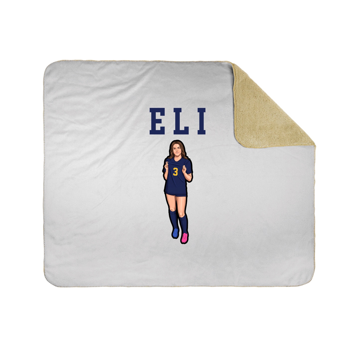 Throw Blanket — Shirsey in White