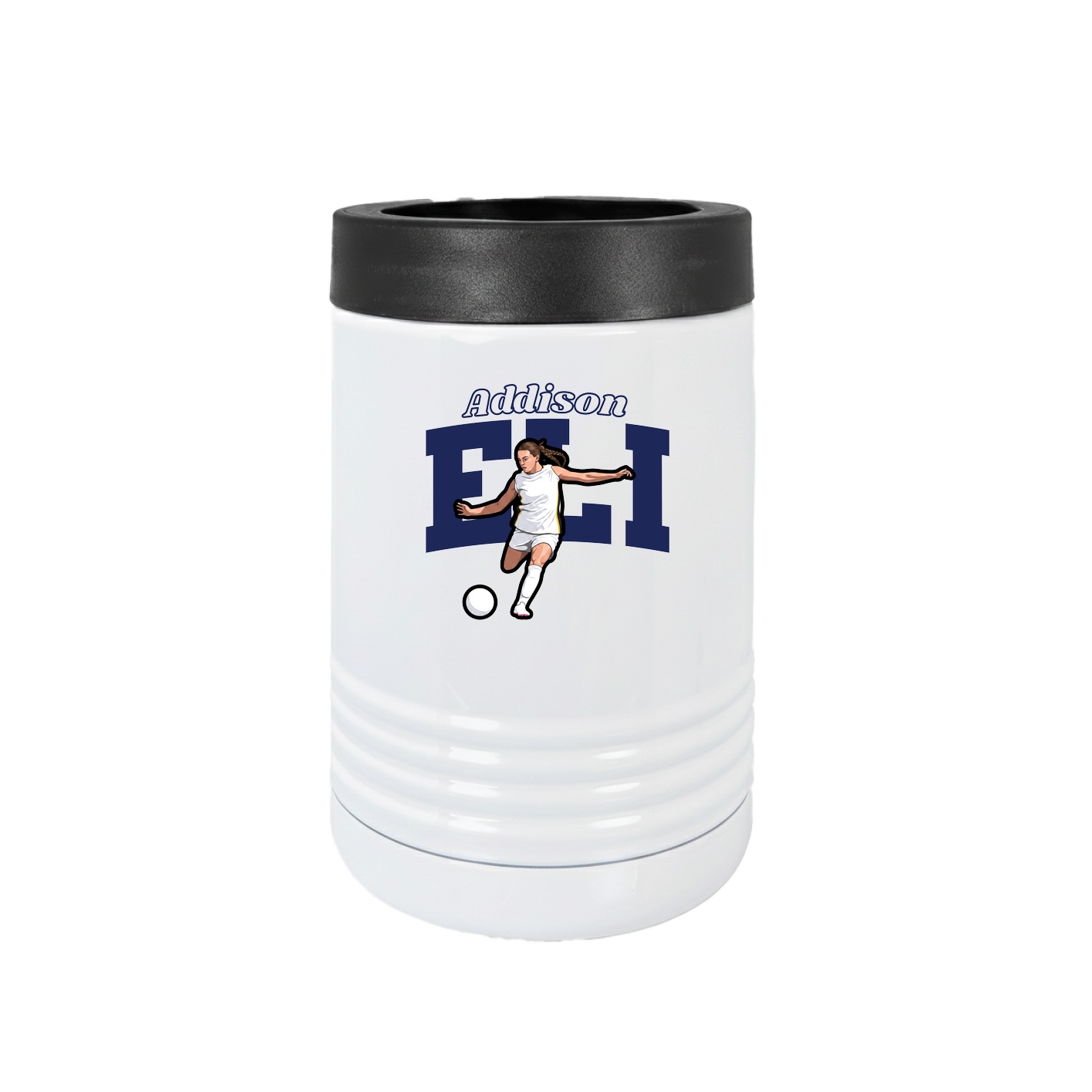 Beverage Holder — Name Arch in White