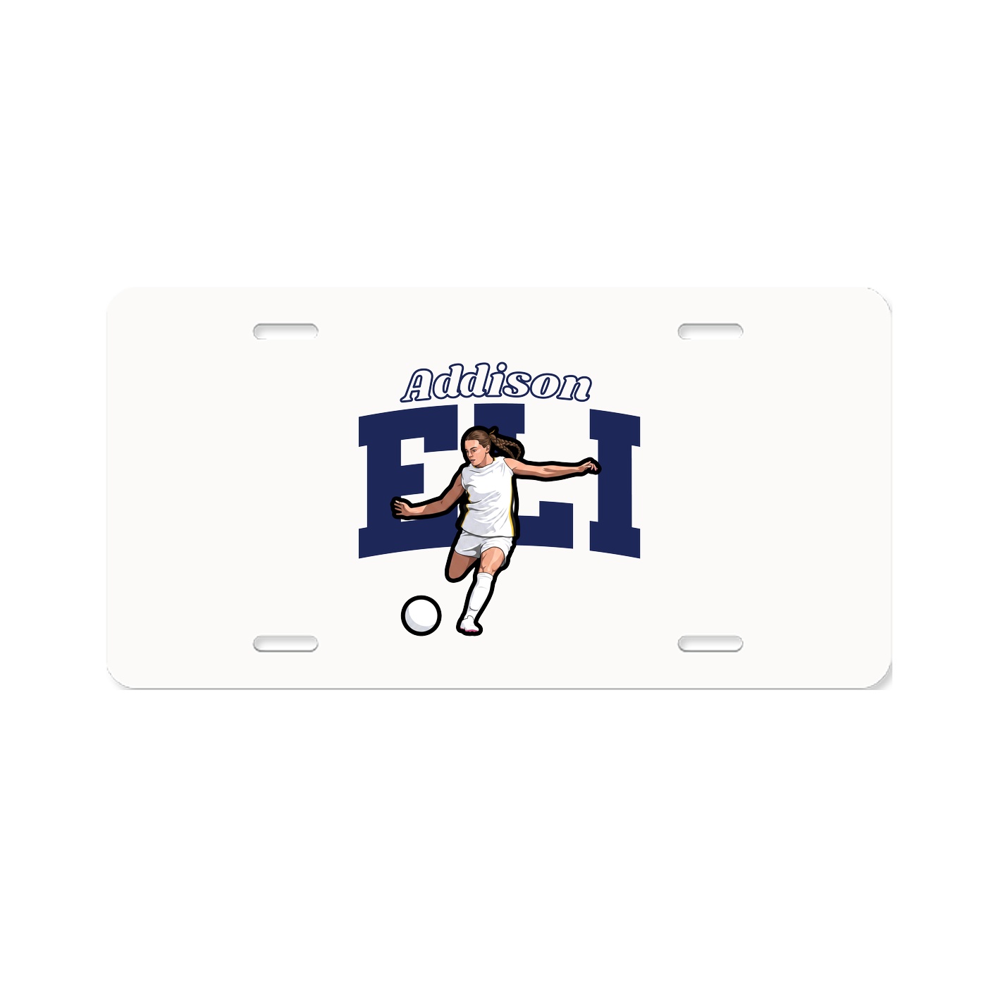 License Plate — Name Arch in Classic