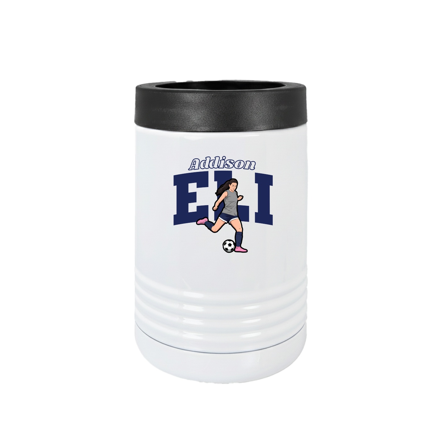 Beverage Holder — Name Arch in White