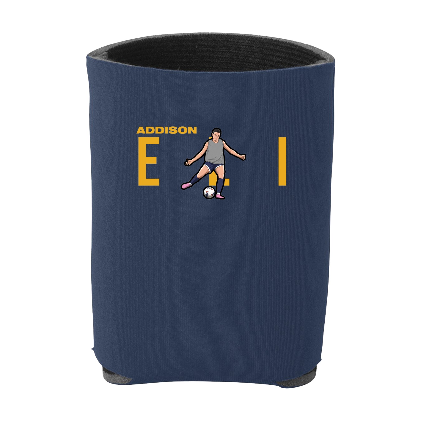 Can Holder — Player Name in Navy