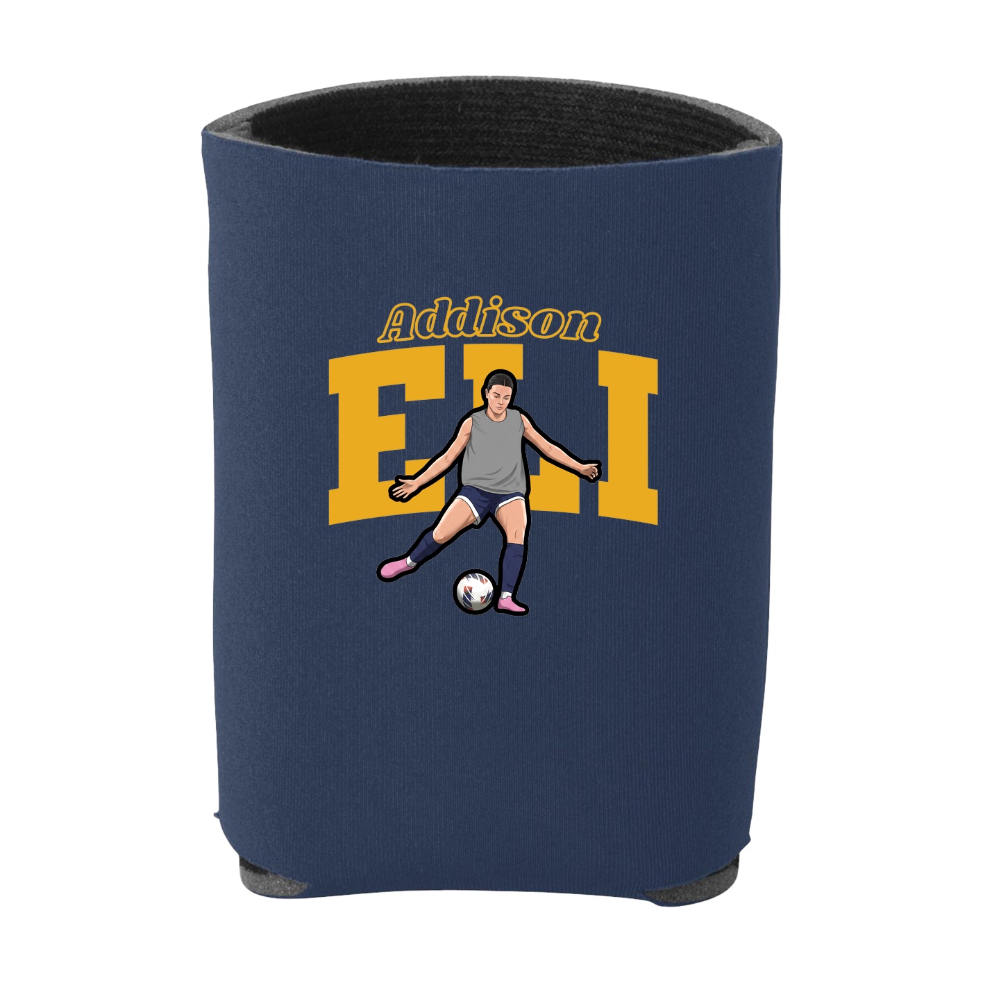 Can Holder — Name Arch in Navy