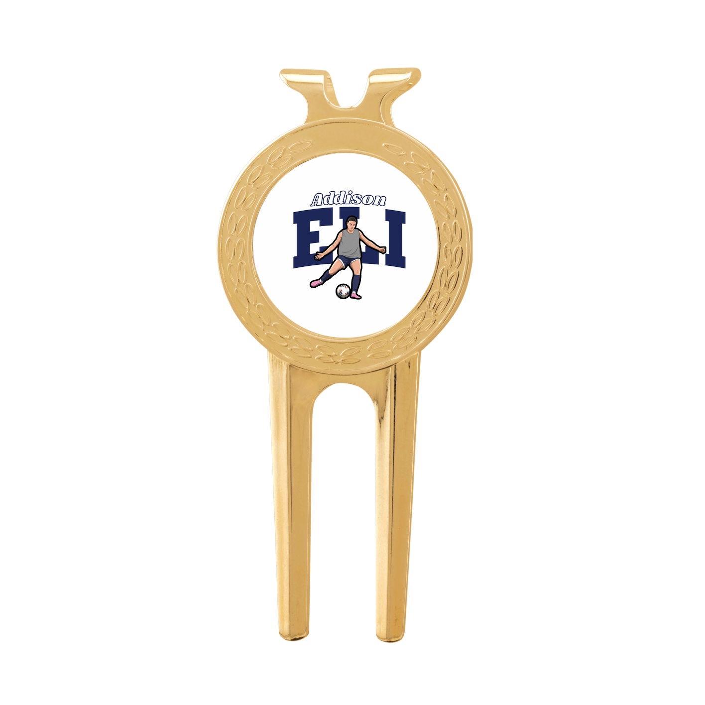 Divot Tool with Ball Marker — Name Arch in Classic