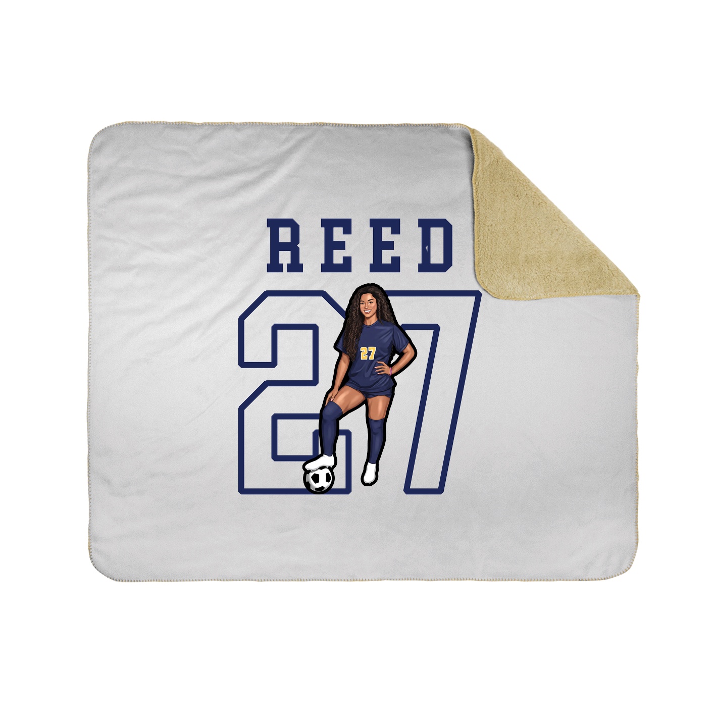 Throw Blanket — Shirsey in White