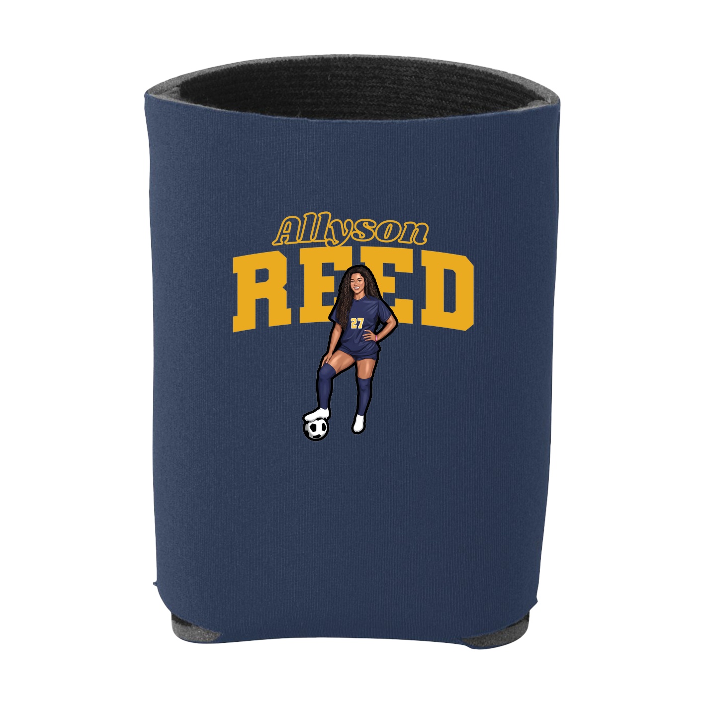 Can Holder — Name Arch in Navy