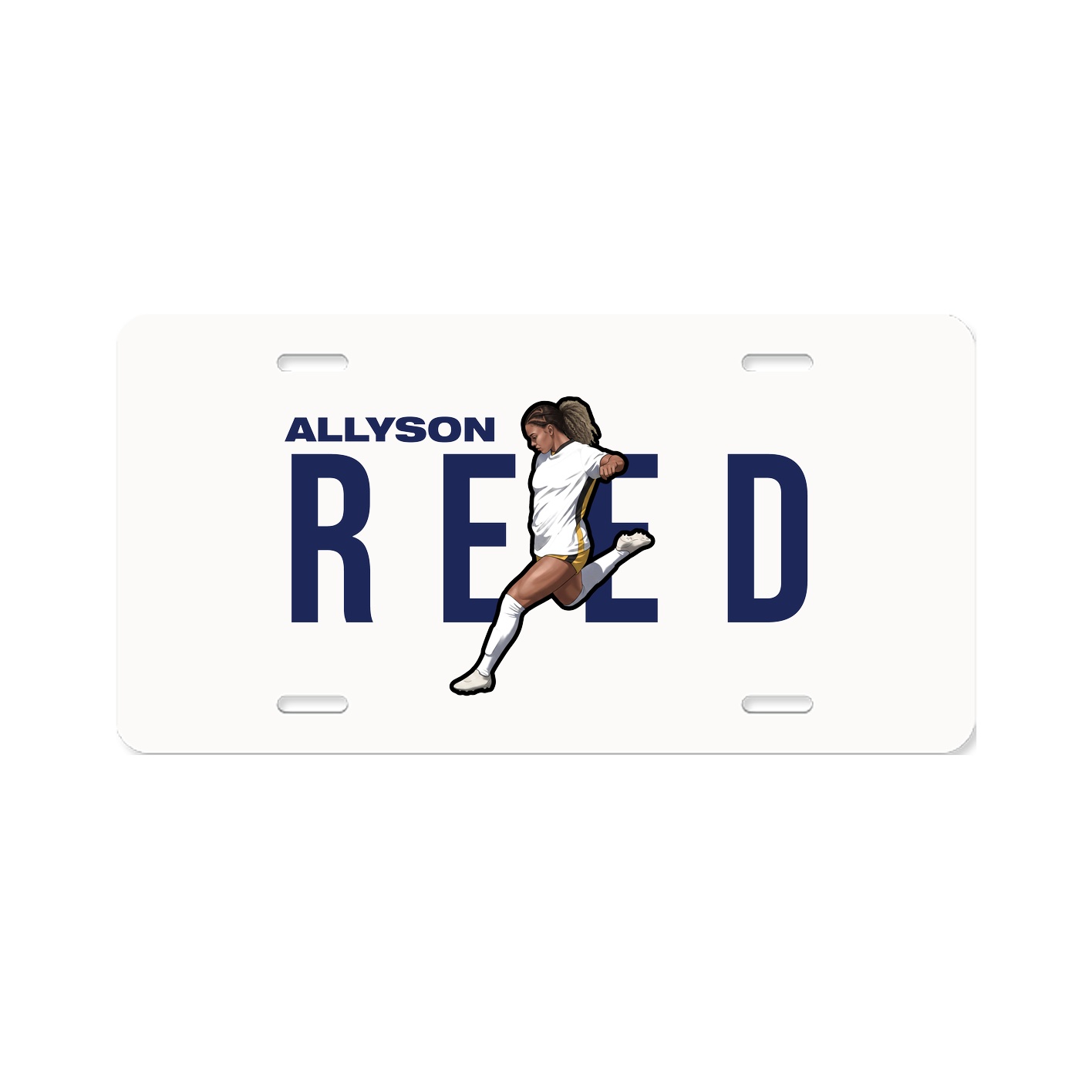 License Plate — Player Name in Classic
