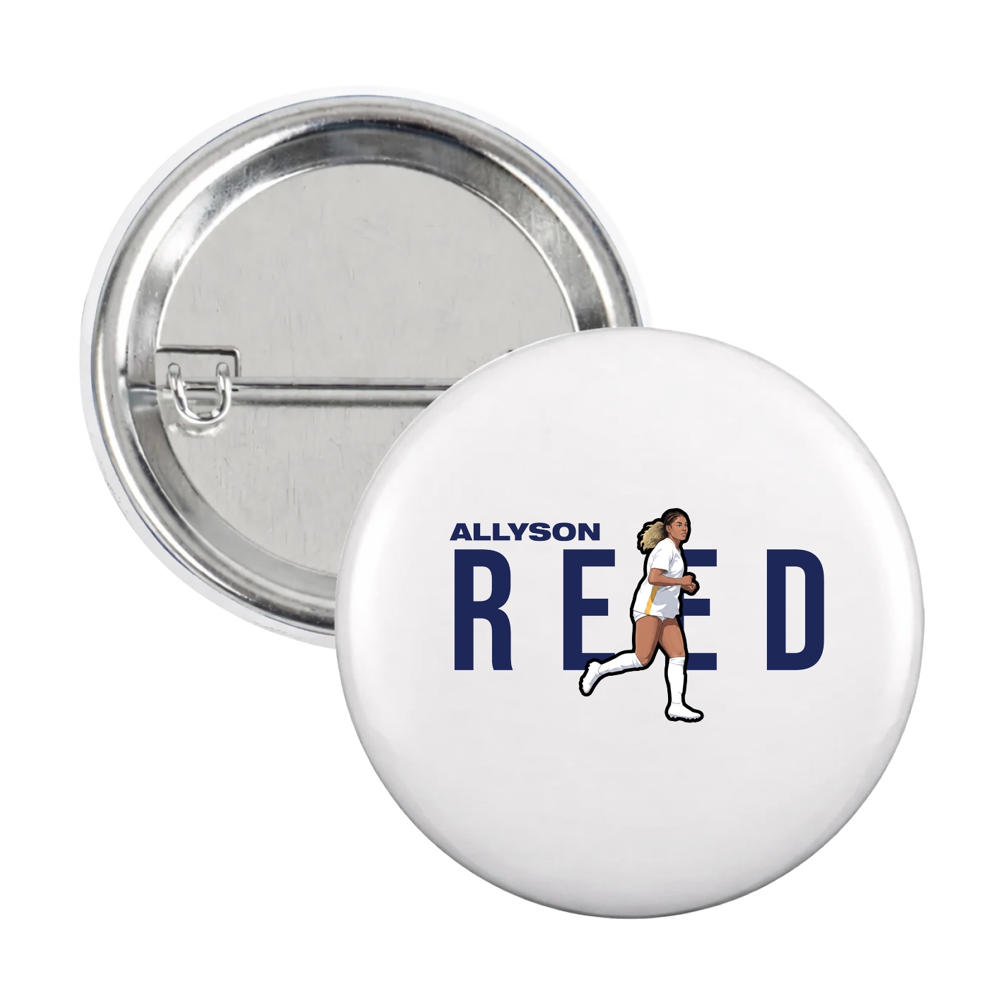 Game Day Button — Player Name in White