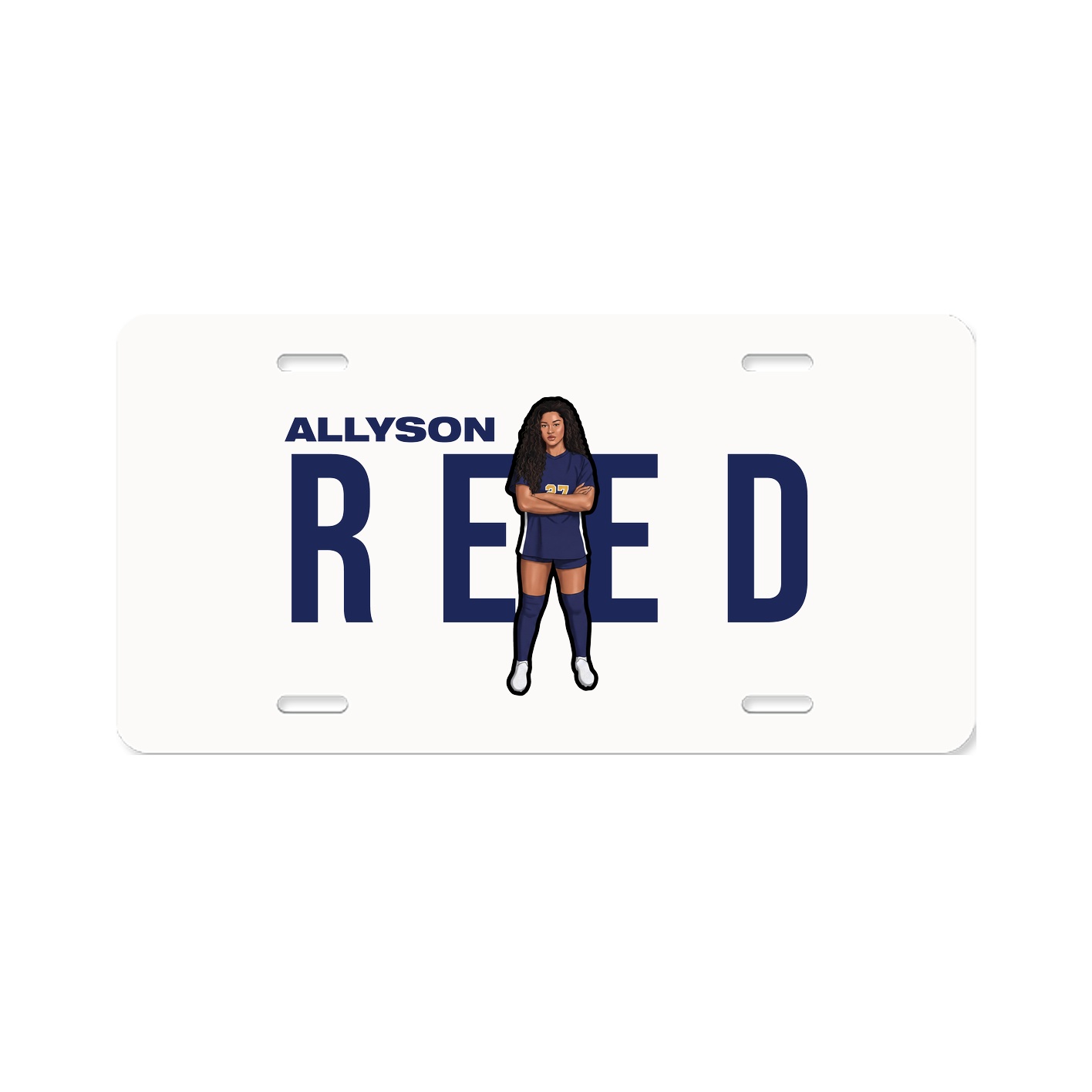 License Plate — Player Name in Classic