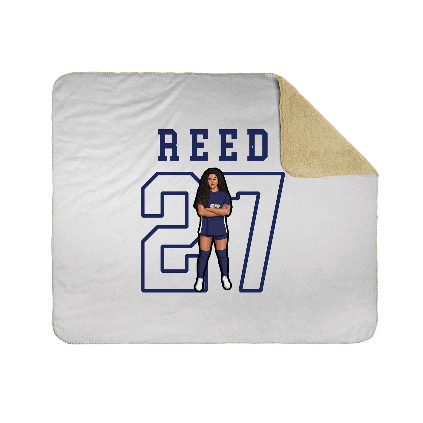 Throw Blanket — Shirsey in White