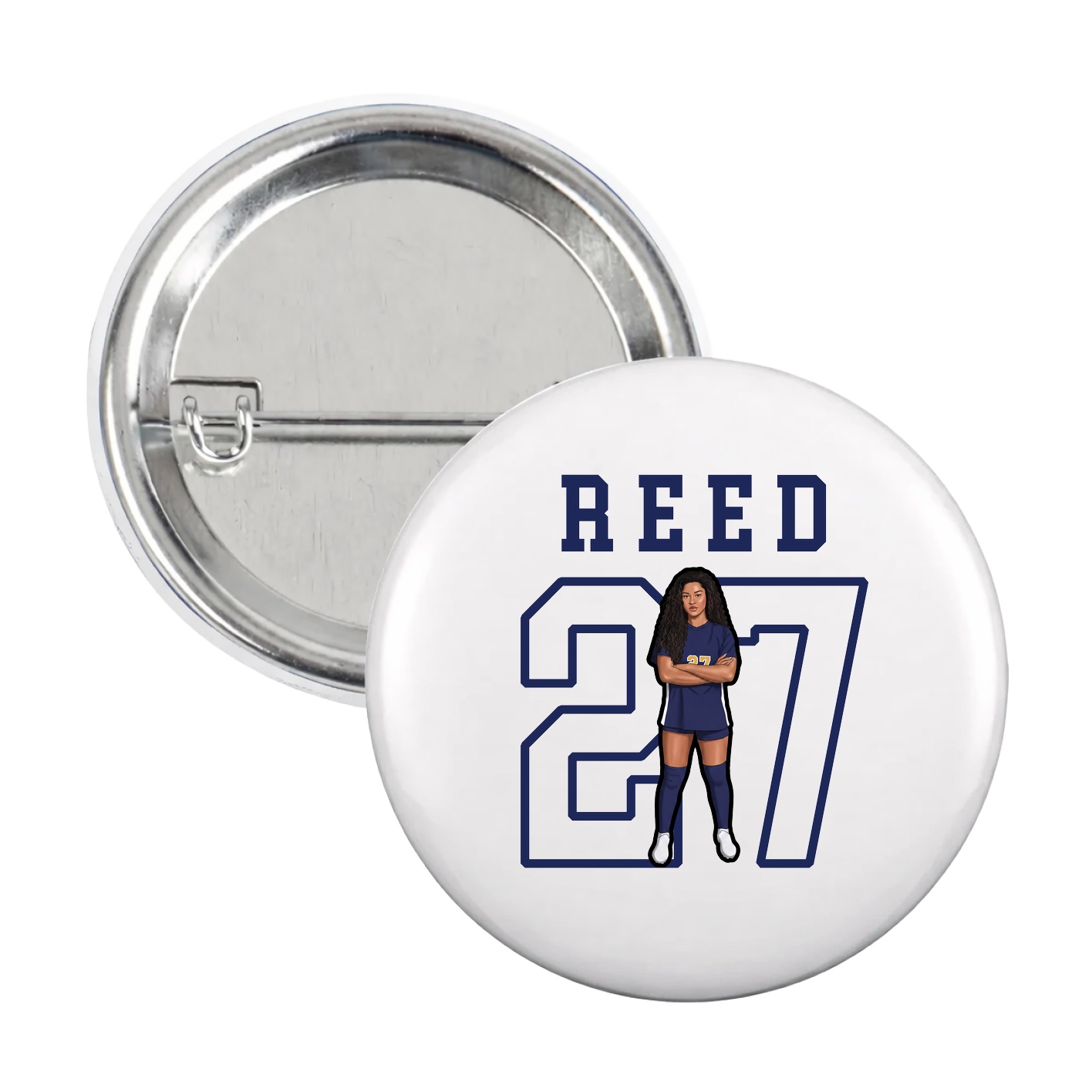 Game Day Button — Shirsey in White