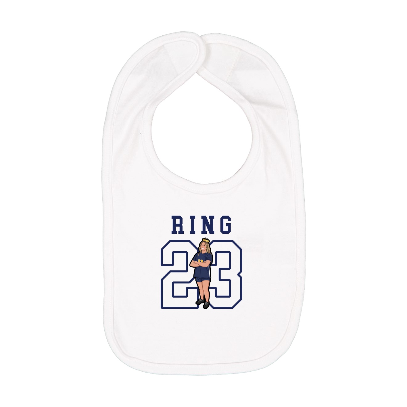 Infant Bib — Shirsey in White