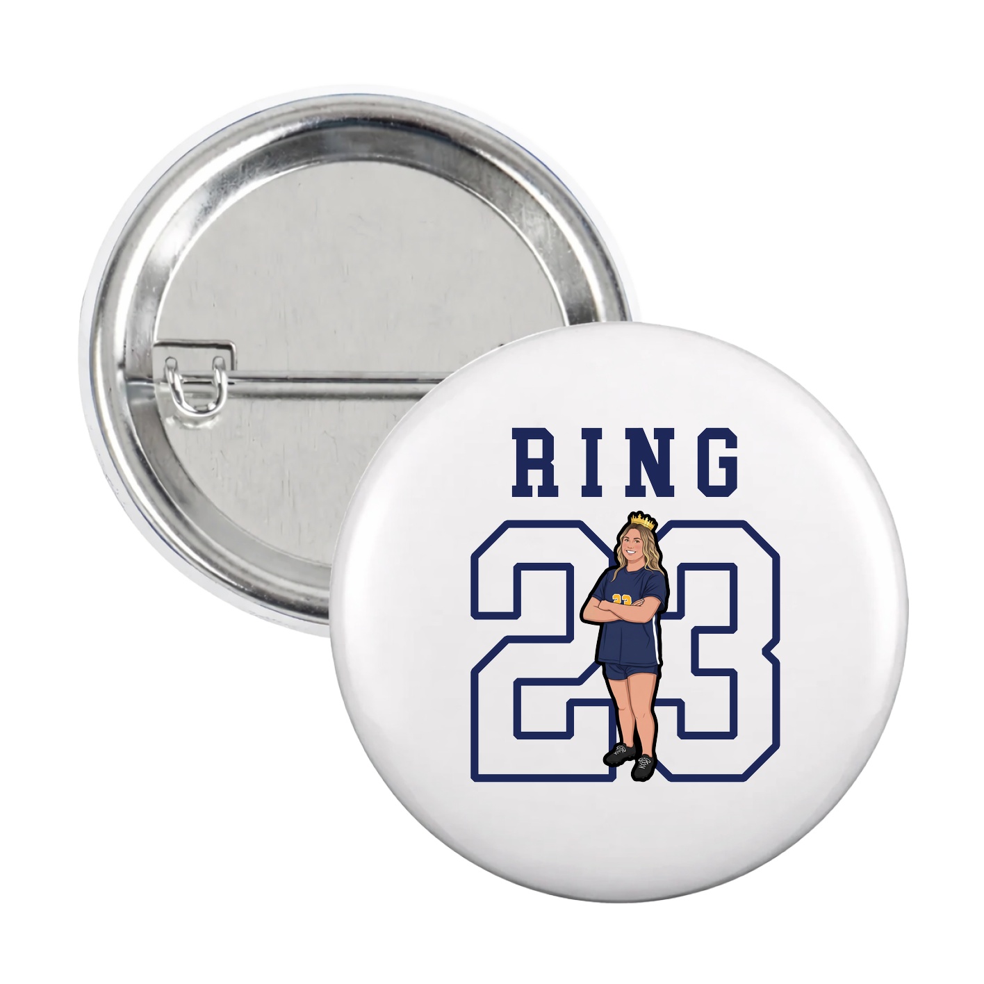 Game Day Button — Shirsey in White