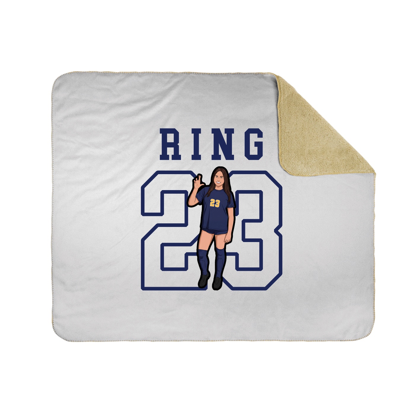 Throw Blanket — Shirsey in White