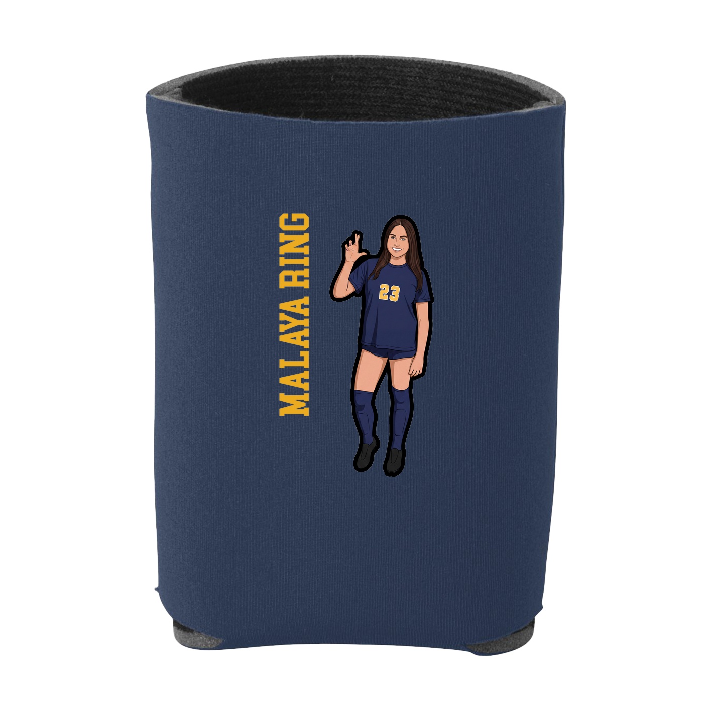 Can Holder — Name Vertical in Navy