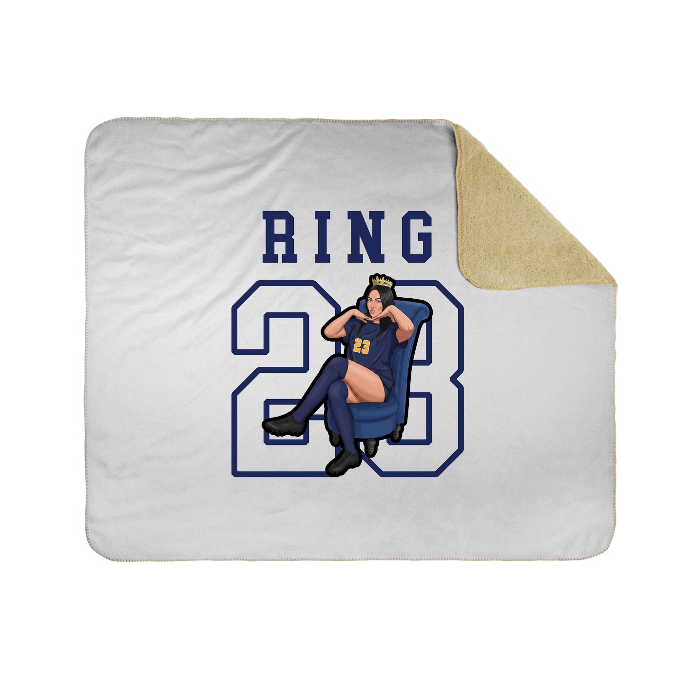 Throw Blanket — Shirsey in White