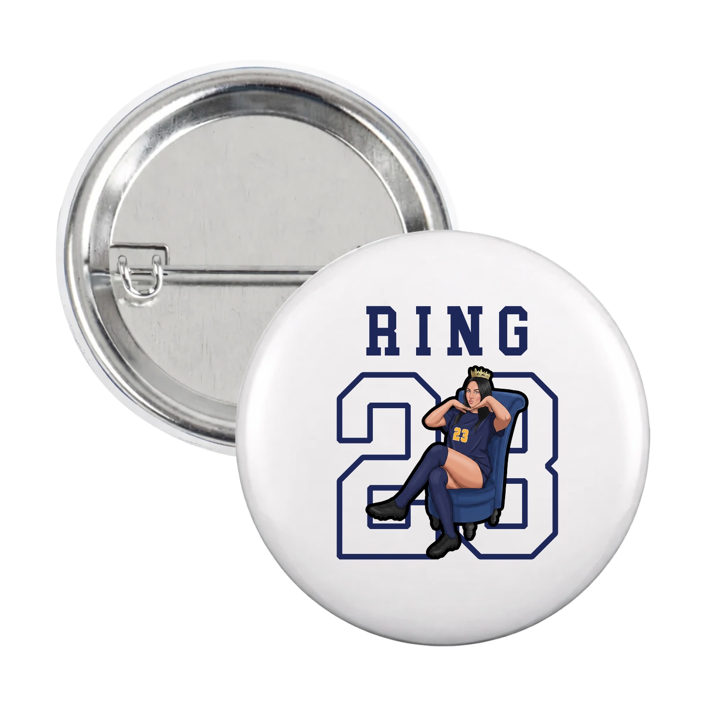 Game Day Button — Shirsey in White