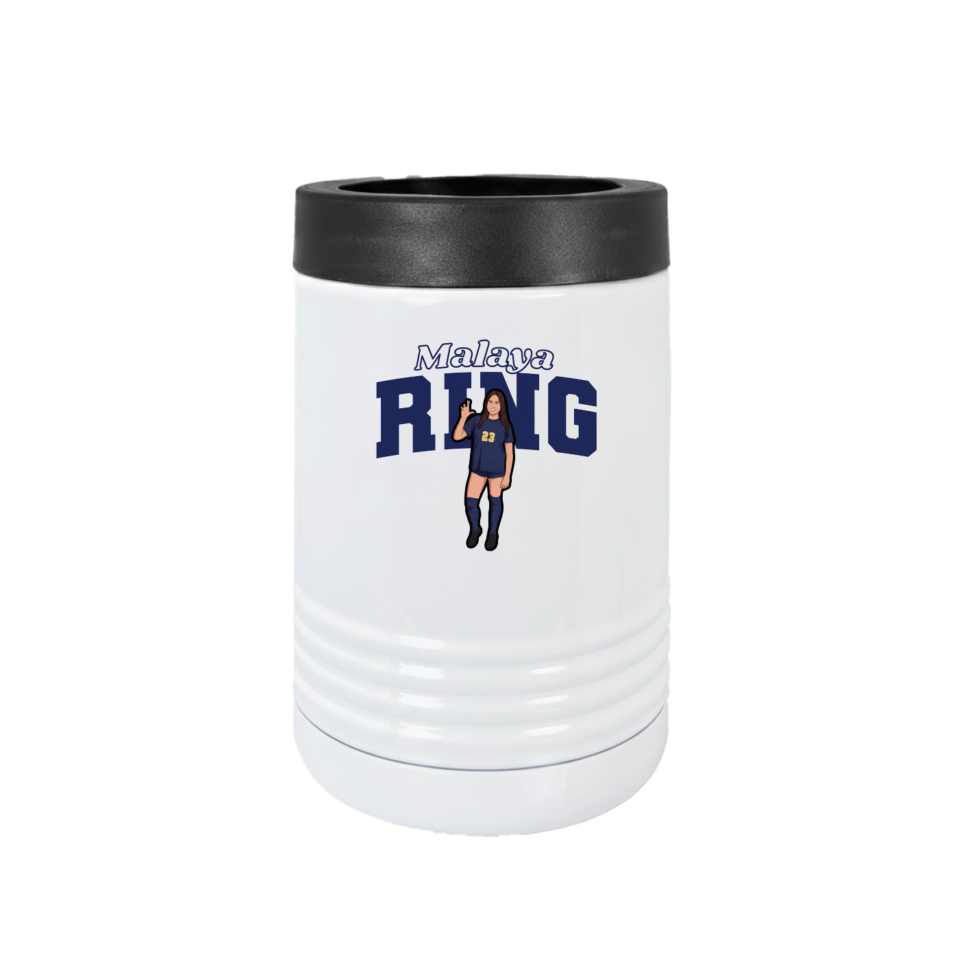 Beverage Holder — Name Arch in White