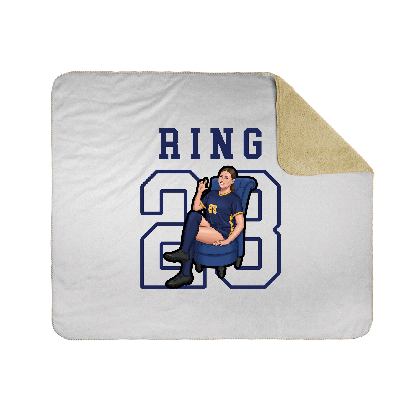Throw Blanket — Shirsey in White