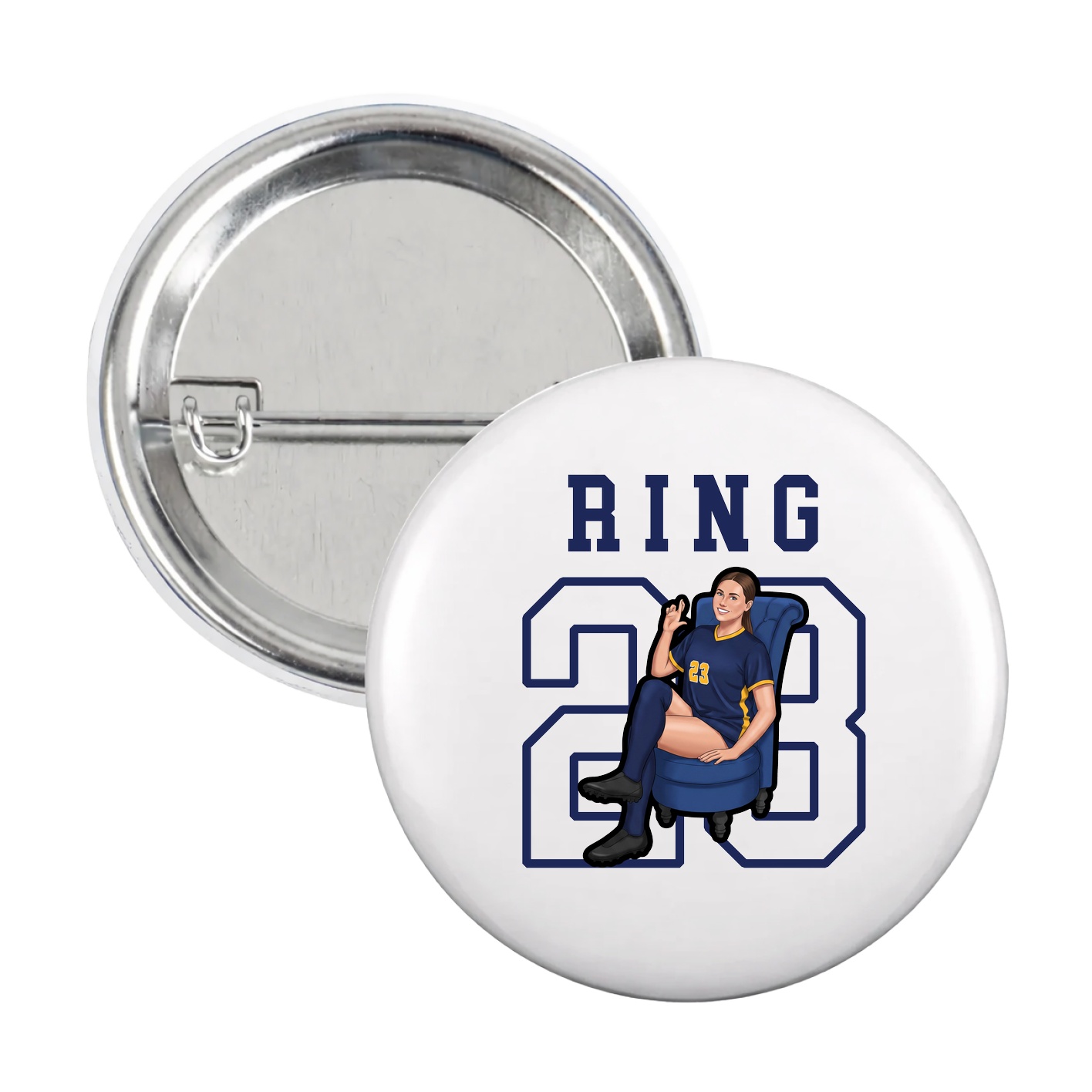 Game Day Button — Shirsey in White