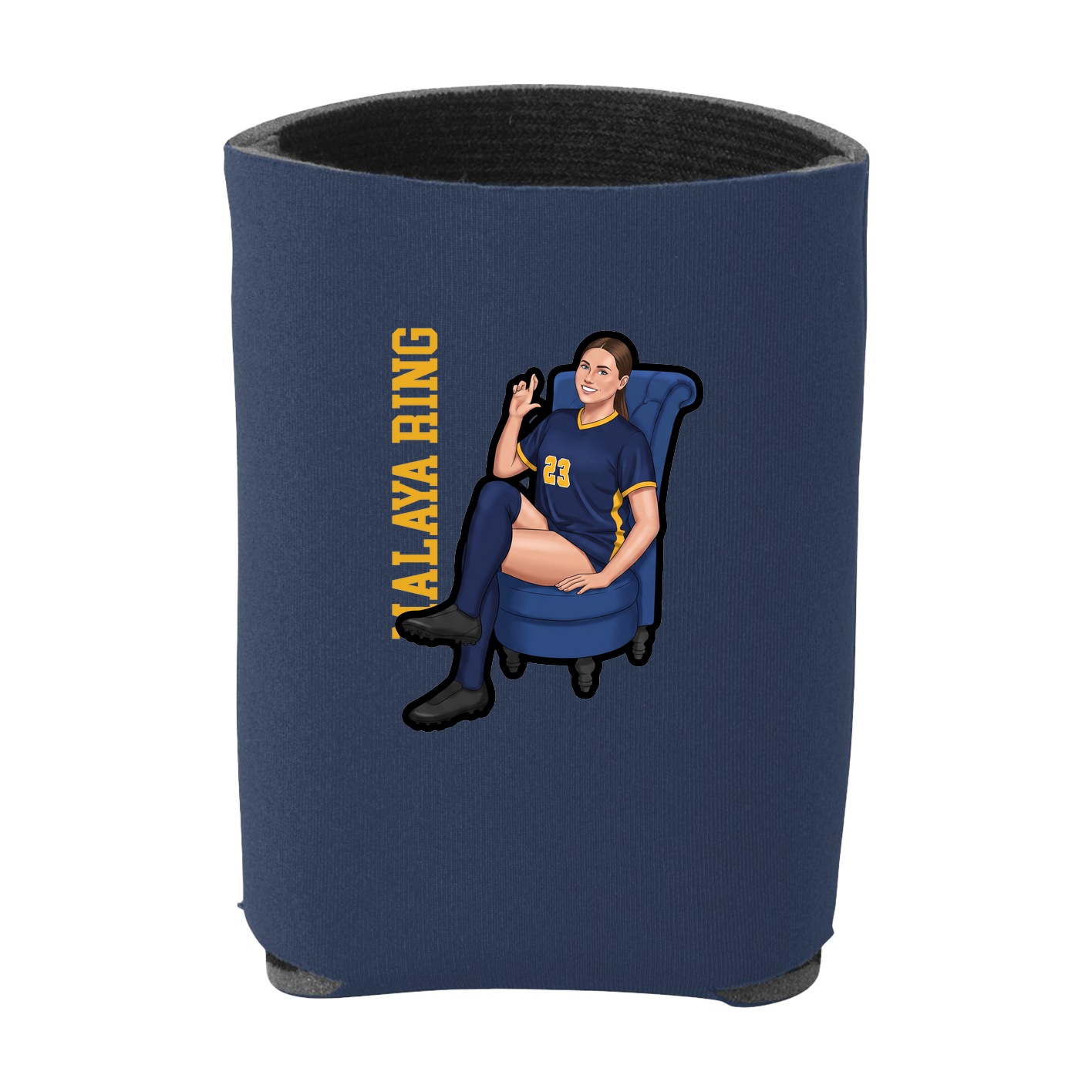 Can Holder — Name Vertical in Navy