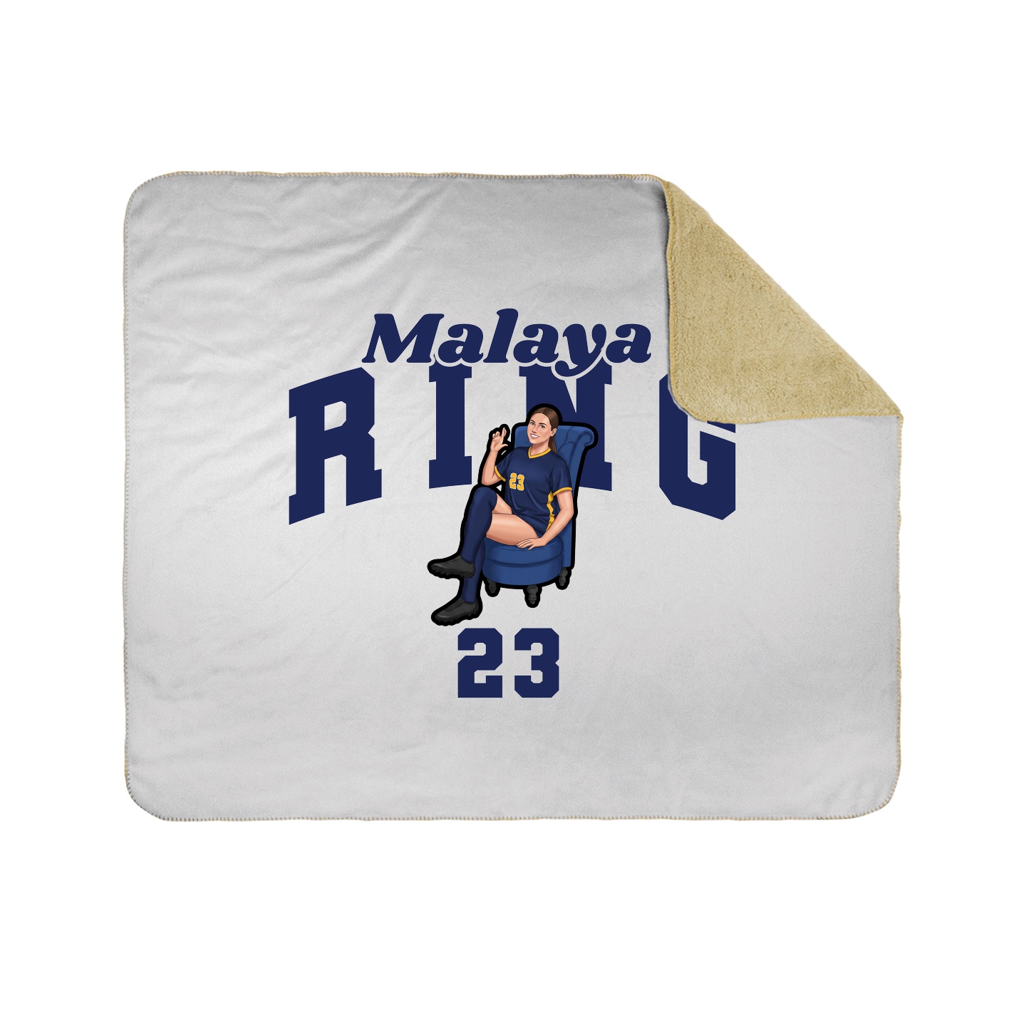 Throw Blanket — Signature Arch in White