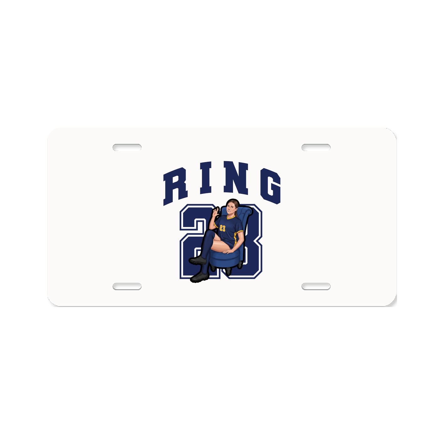 License Plate — Number in Classic