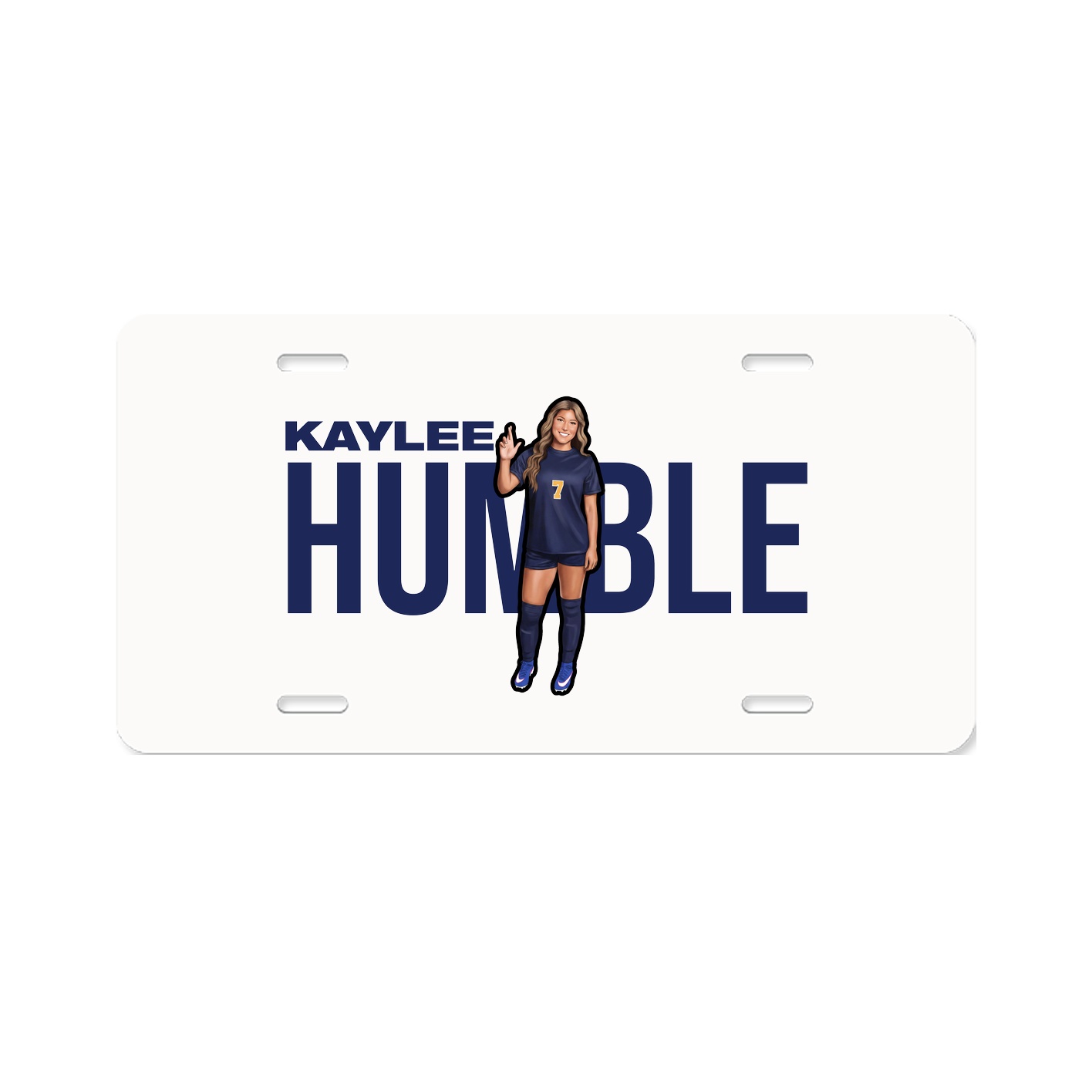 License Plate — Player Name in Classic