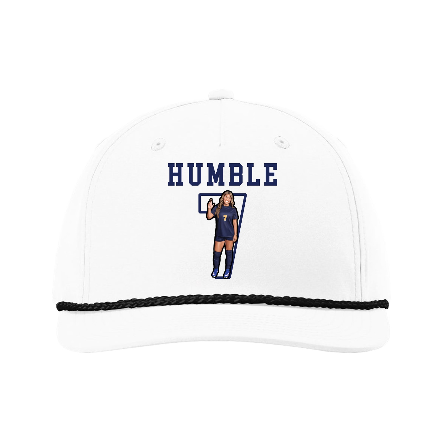 Five-Panel Classic Rope Cap — Shirsey in White