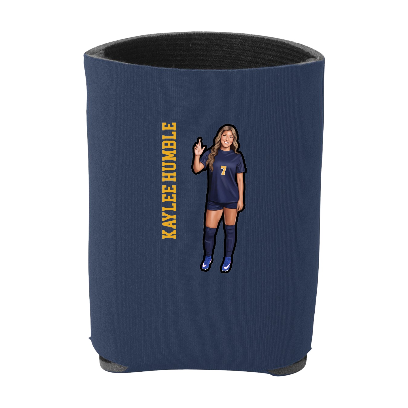 Can Holder — Name Vertical in Navy