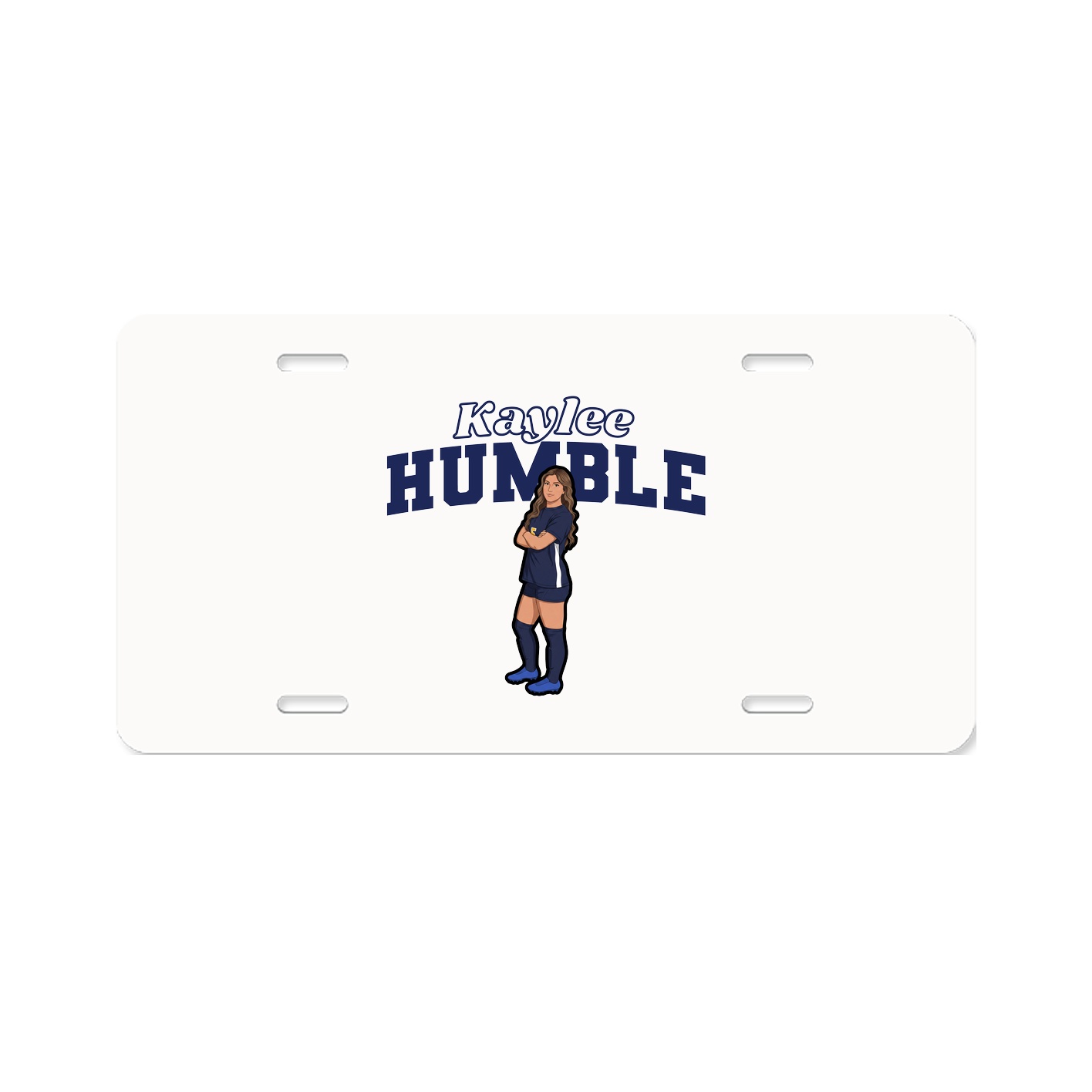 License Plate — Name Arch in Classic