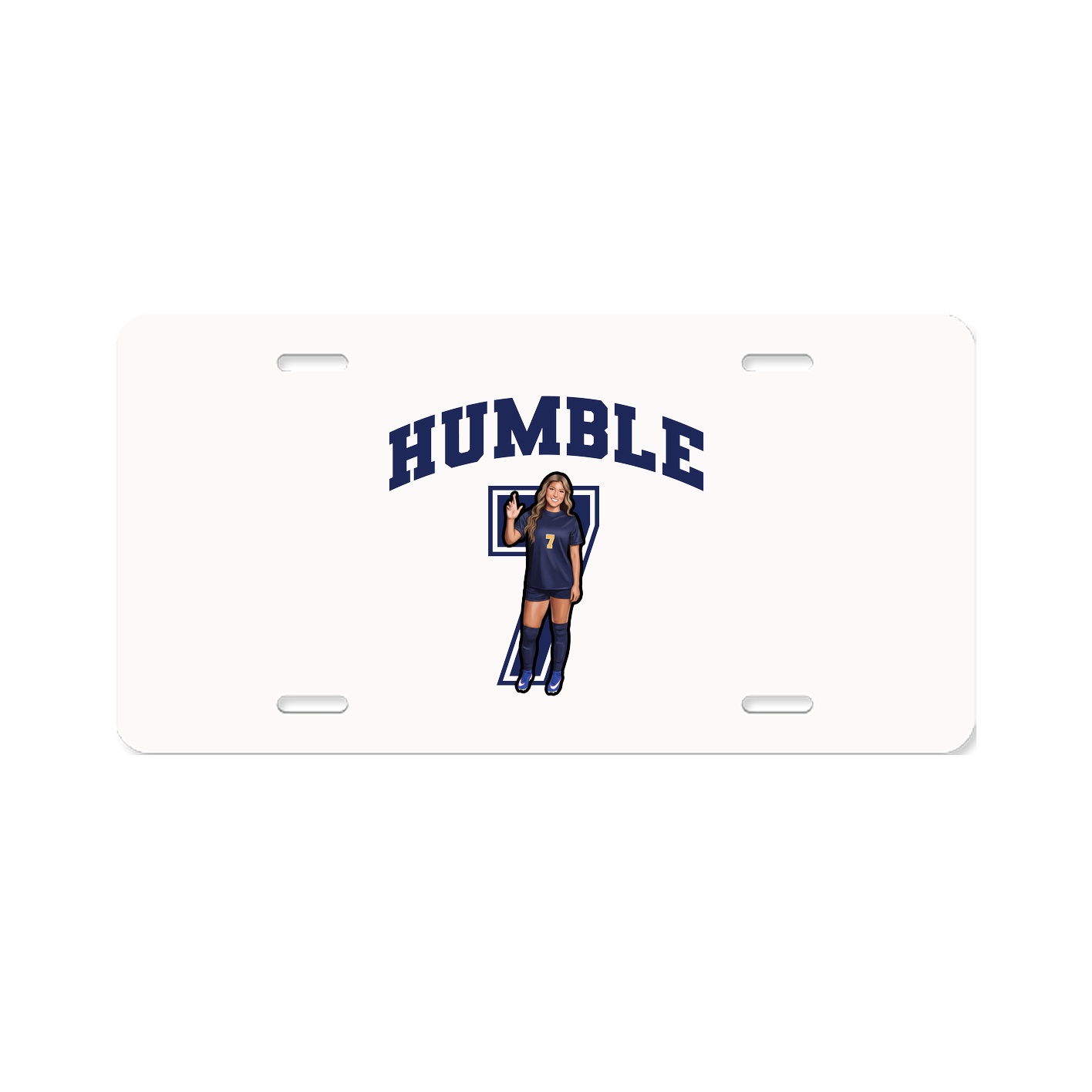 License Plate — Number in Classic