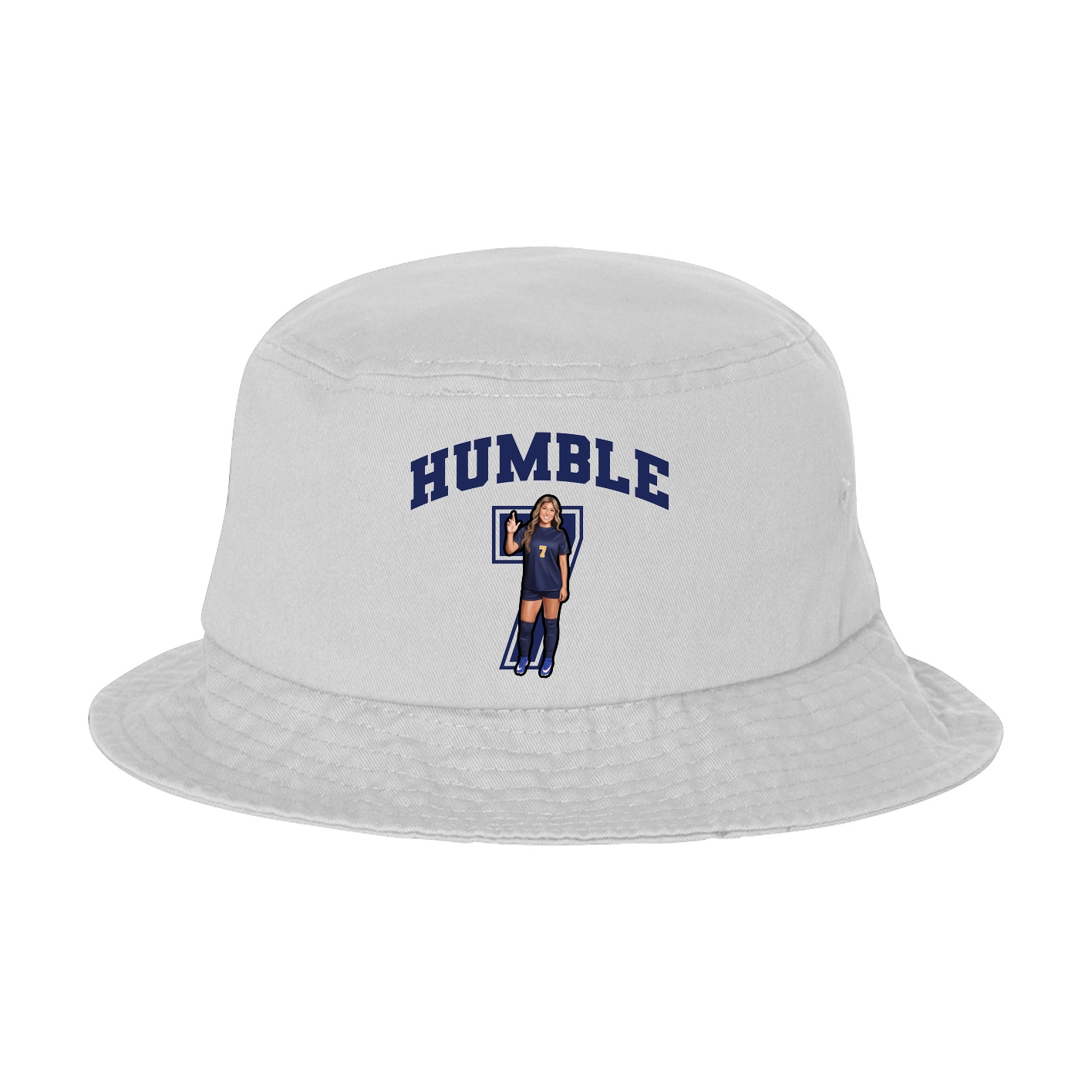 Bucket Cap — Number in White