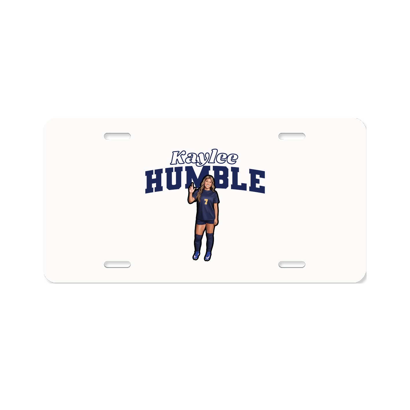 License Plate — Name Arch in Classic