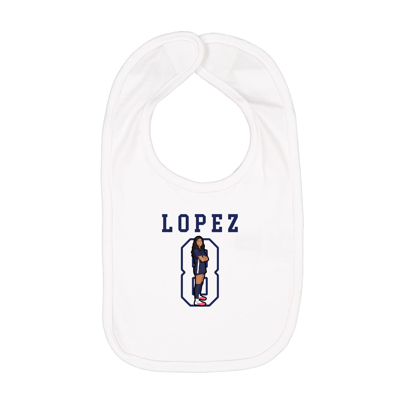 Infant Bib — Shirsey in White