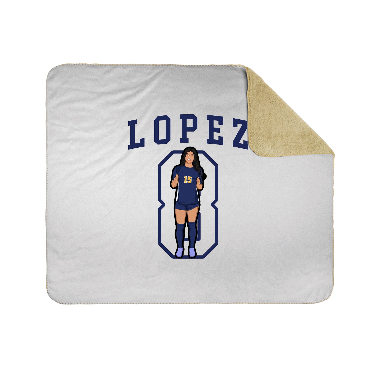Throw Blanket — Shirsey in White