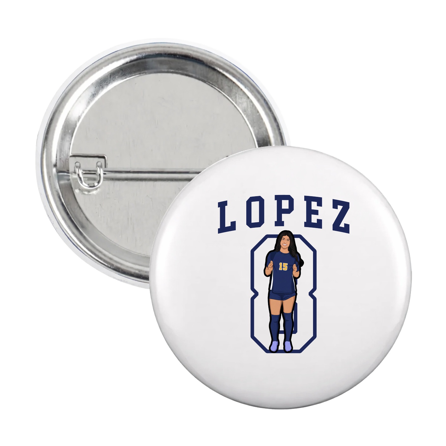 Game Day Button — Shirsey in White